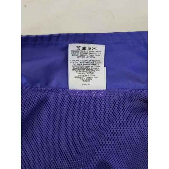 Adidas Girls Blue/Green Petal Ruffle Hem Zip Windbreaker Track Jacket Size 6 - Picture 10 of 14